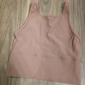 Lululemon Power Pivot Tank Ribbed Mauve